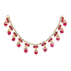 Silver Choker with Leaf-Motif