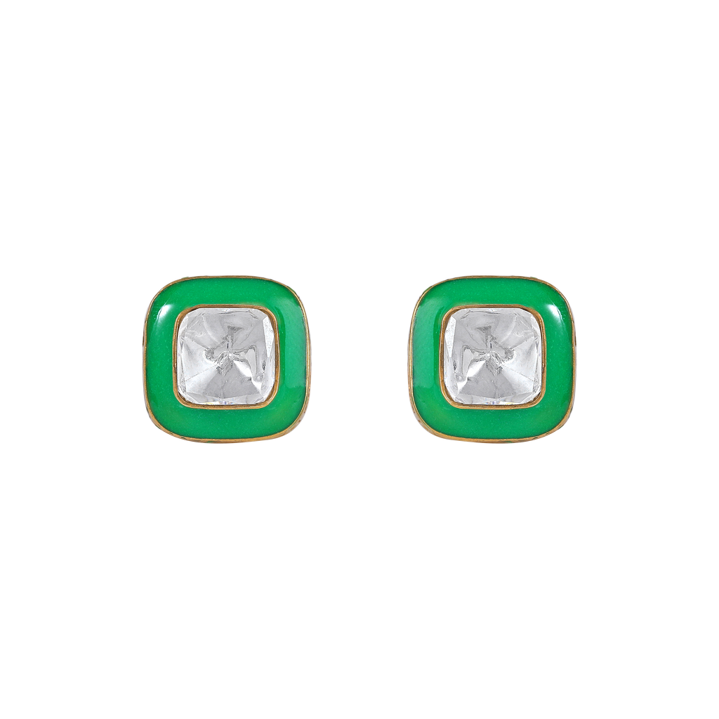 Glow Geometric Silver Studs