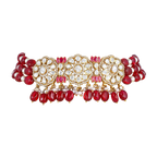 Silver Floral Medallion Choker