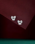 Celestial Trio Multi-Cut CZ Studs in Silver
