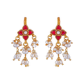 Silver Floral Bugadi Earrings