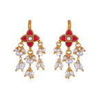 Silver Floral Bugadi Earrings