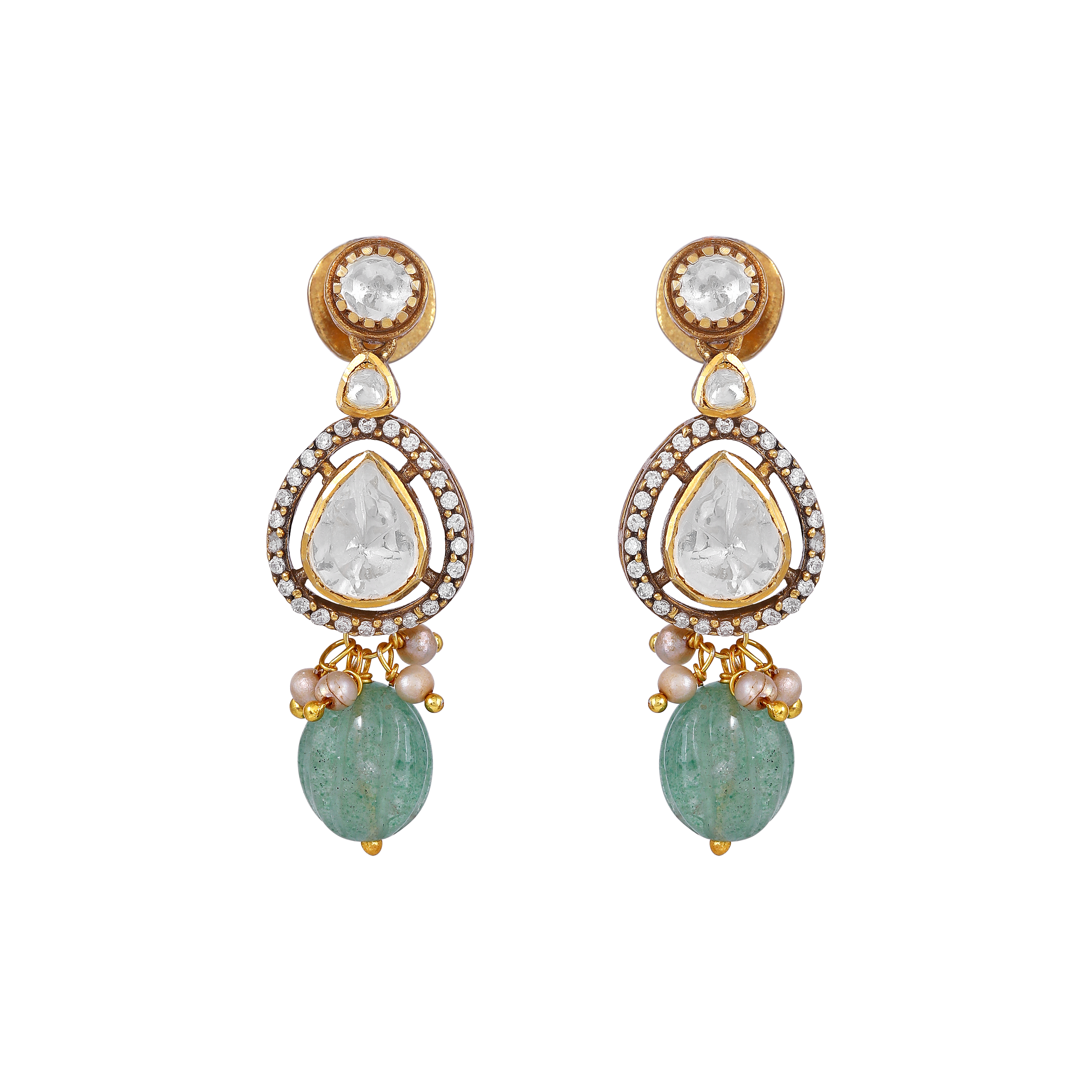 Empress Pear-Cut 92.5 Silver Drop Earrings
