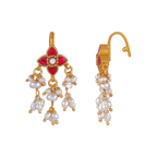 Silver Floral Bugadi Earrings
