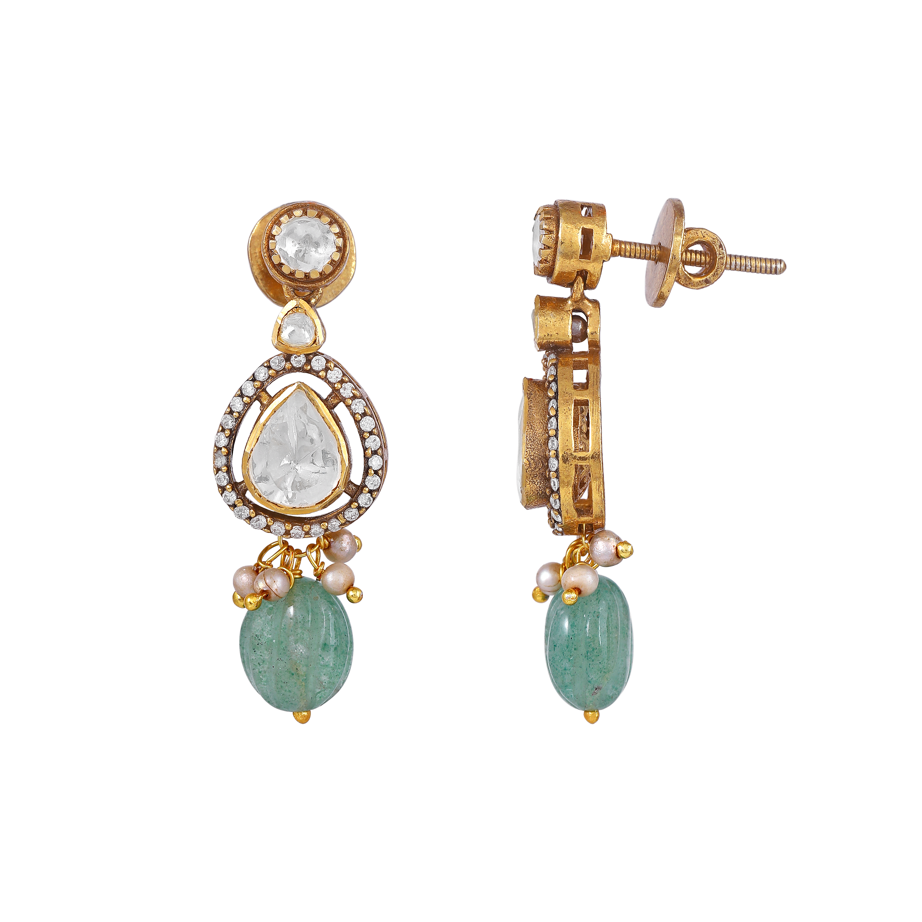 Empress Pear-Cut 92.5 Silver Drop Earrings