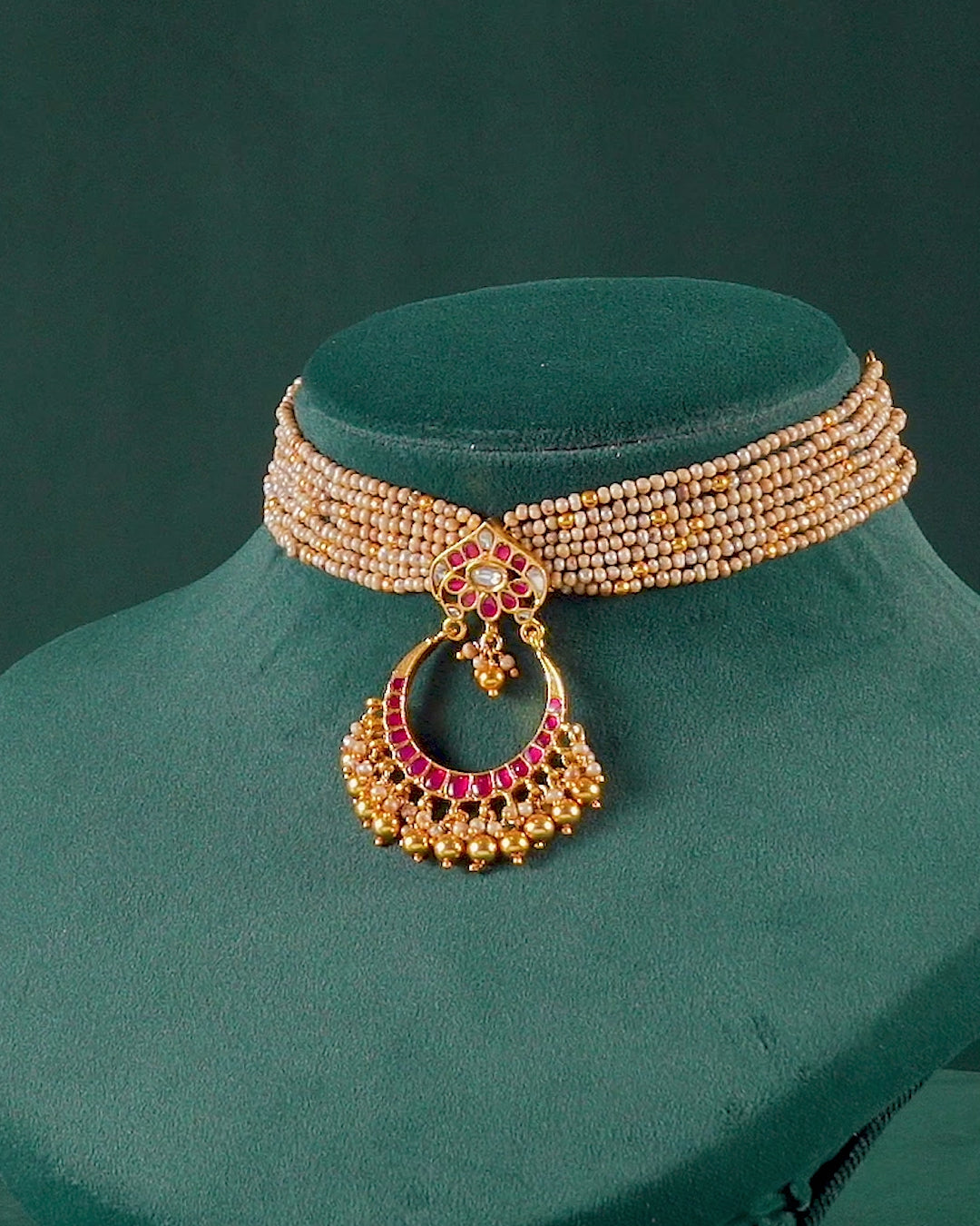 Regal Chandbali 92.5 Silver Choker