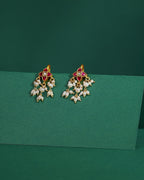 Silver Floral Bugadi Earrings