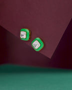 Glow Geometric Silver Studs