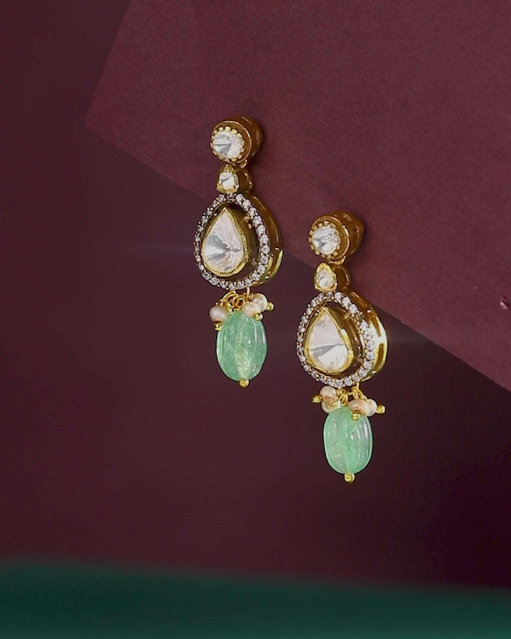 Empress Pear-Cut 92.5 Silver Drop Earrings