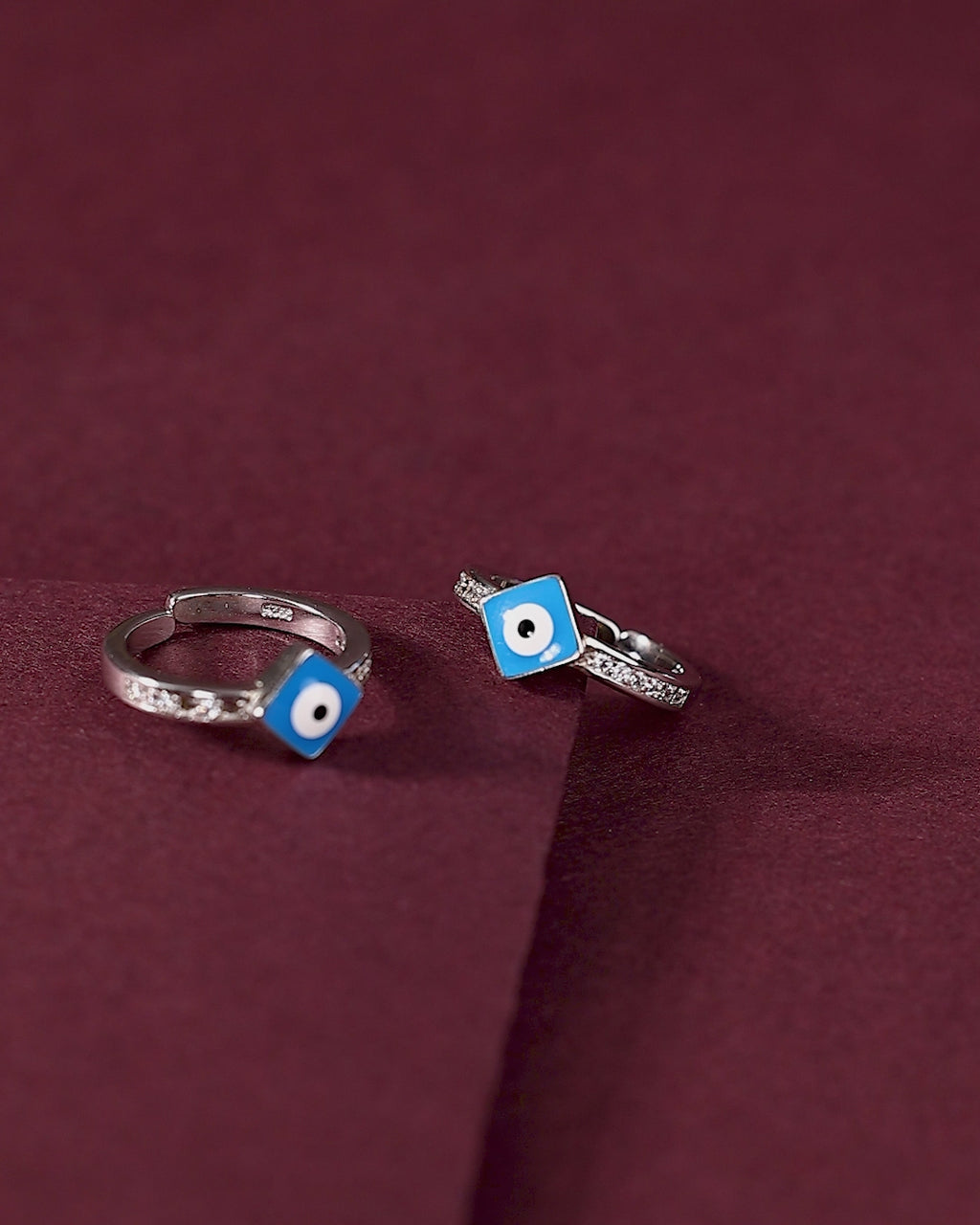 92.5 Silver Evil Eye Toe Ring