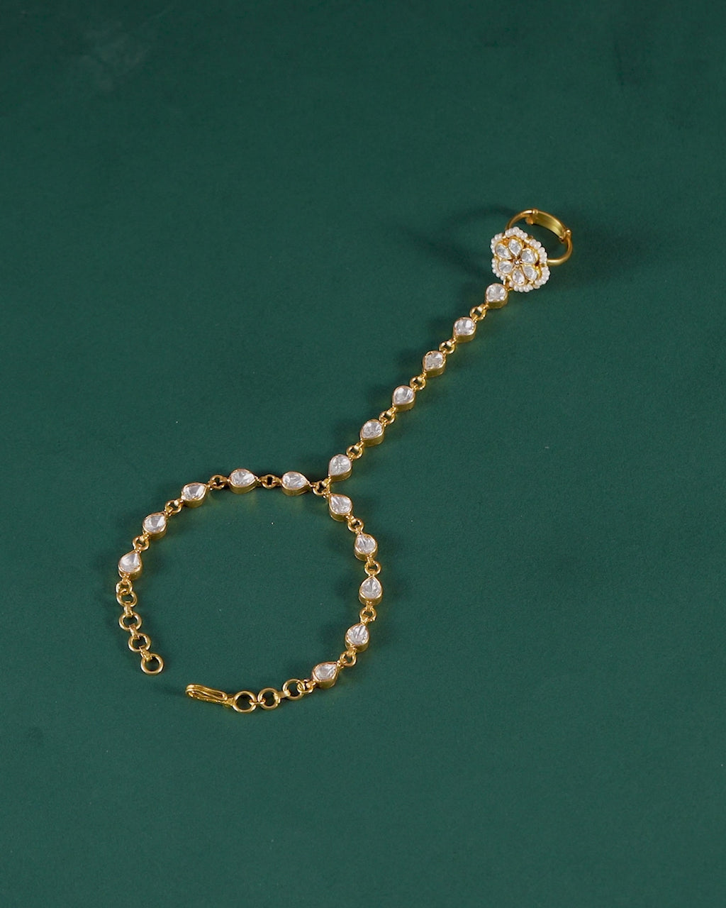 92.5 Silver Floral Haath Phool