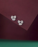 Celestial Trio Multi-Cut CZ Studs in Silver