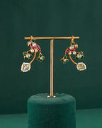 Silver Parrot Bugadis with Kemp Stones & Pearl Accents