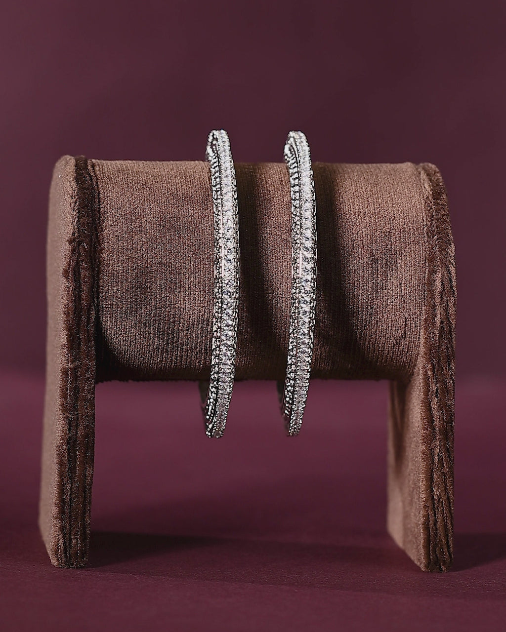 Ethereal Sparkle 92.5 Silver Bangles