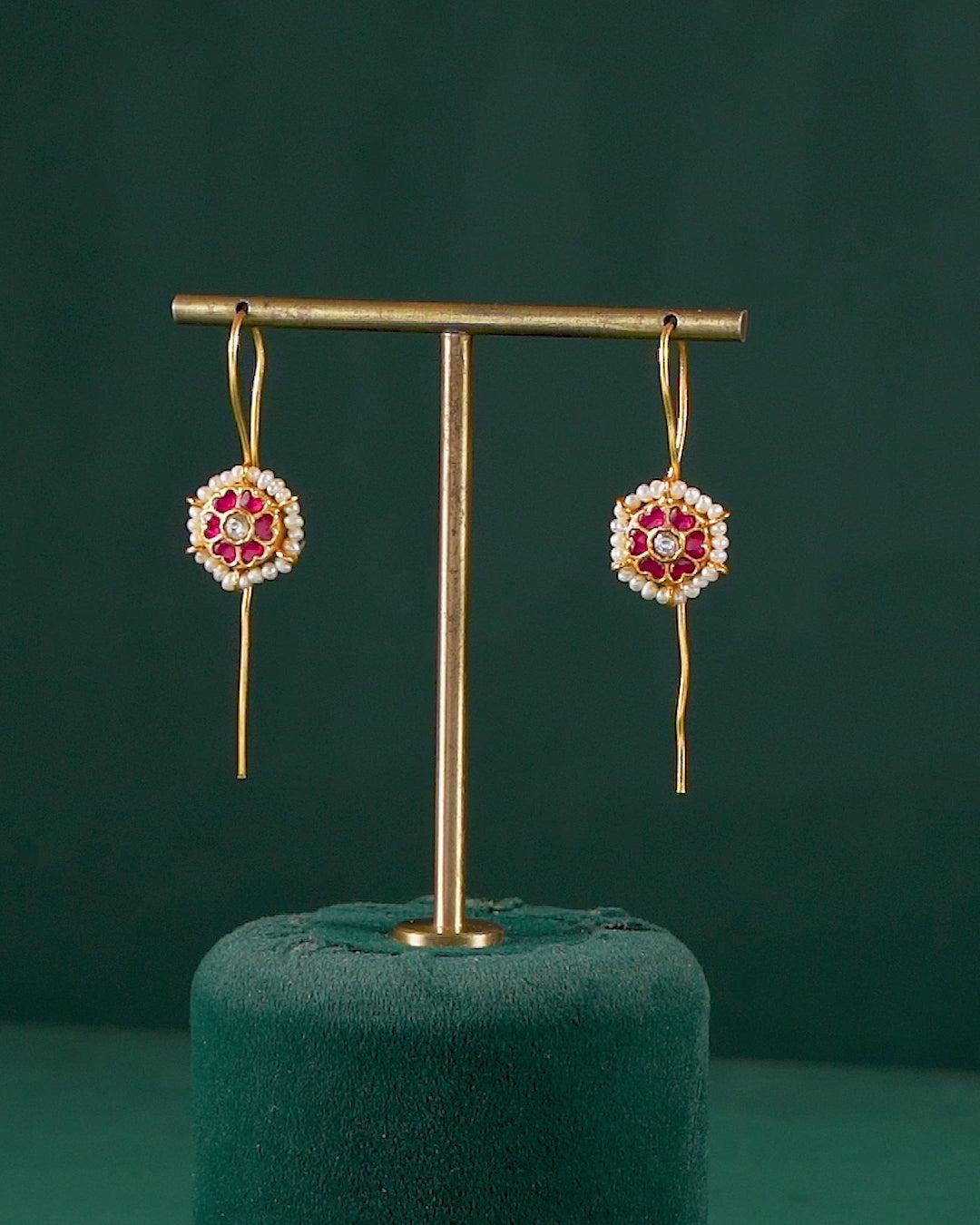 Silver Gold Plated Earrings