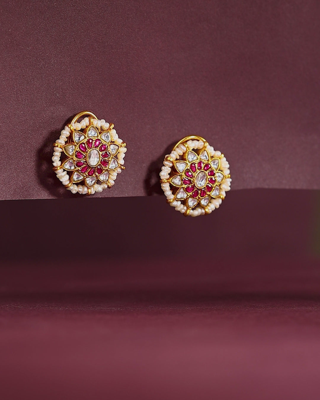 Bloom Gold-Plated Silver Studs