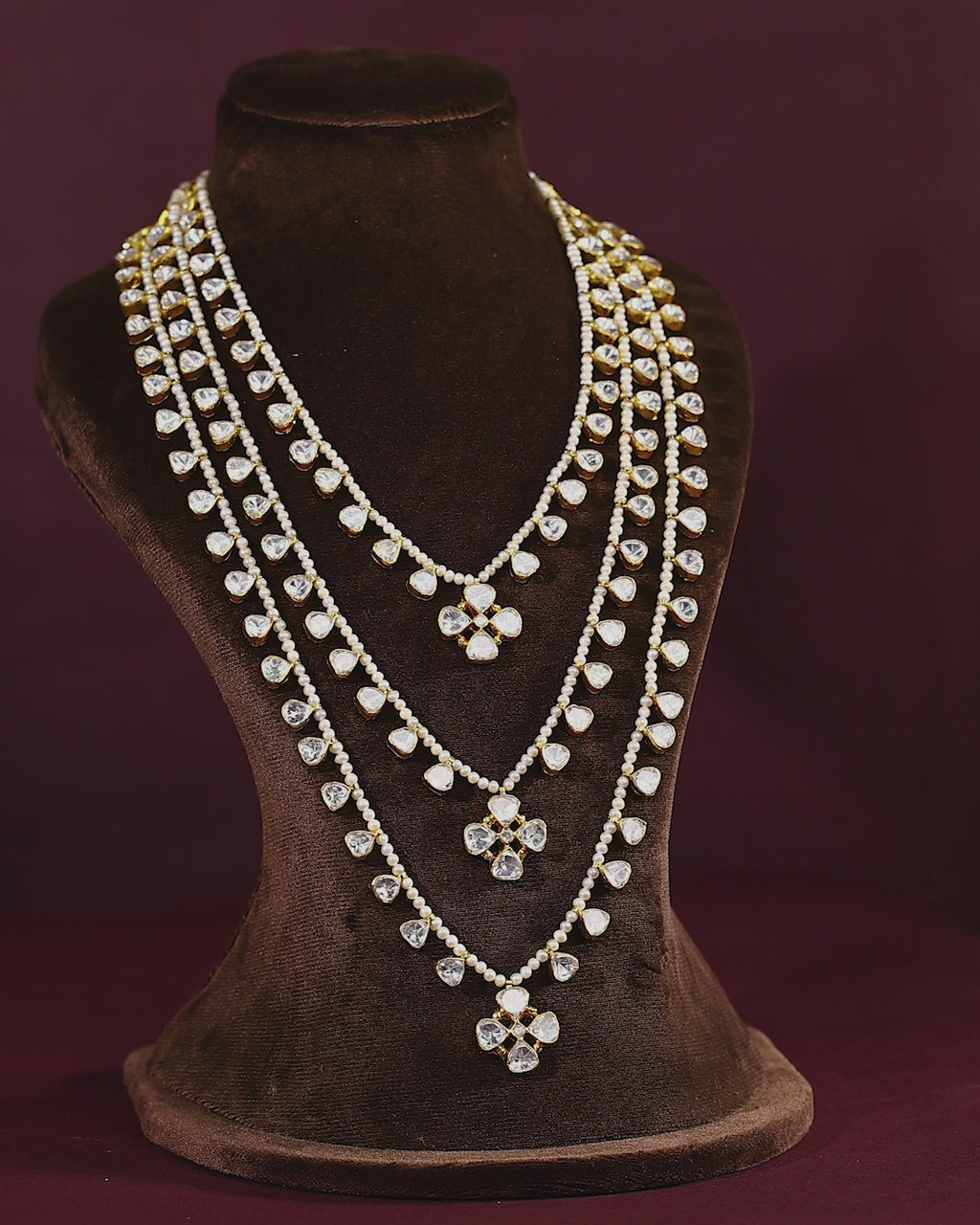 3-Layer Pearl Haram with Brilliant CZ