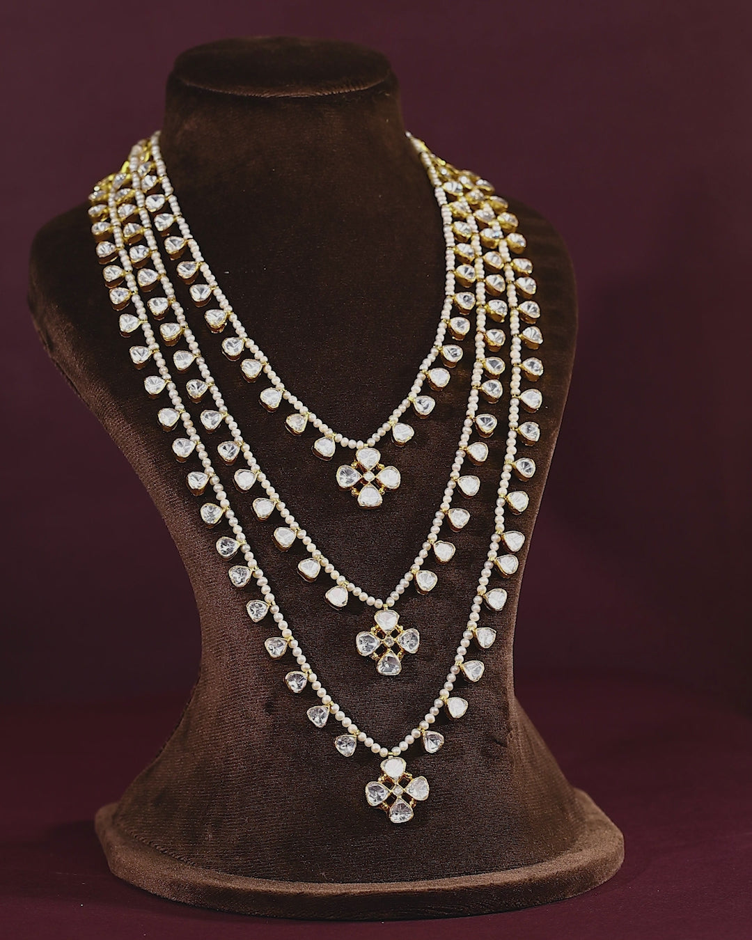 3-Layer Pearl Haram with Brilliant CZ