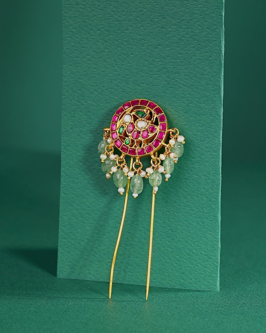 Antique Peacock Motif 92.5 Silver Hair Pin