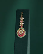 Floral Multi-Stone Maang Tikka in 92.5 Silver