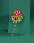 Vintage-Inspired Floral 92.5 Silver Hair Pin