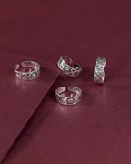 Sun & Moon Oxidized Silver Toe Ring