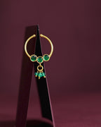 Silver Gold-Plated Nose Ring