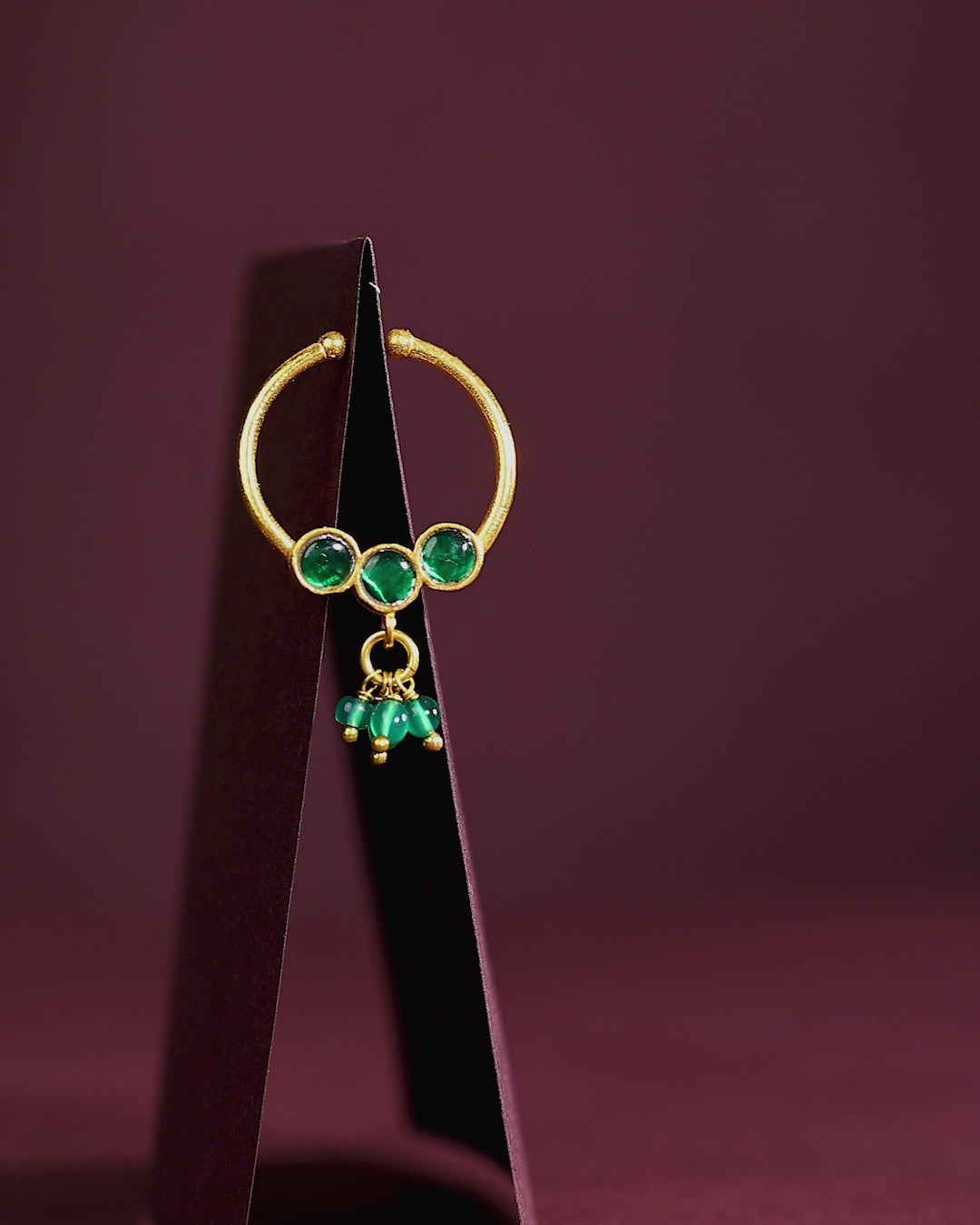 Silver Gold-Plated Nose Ring