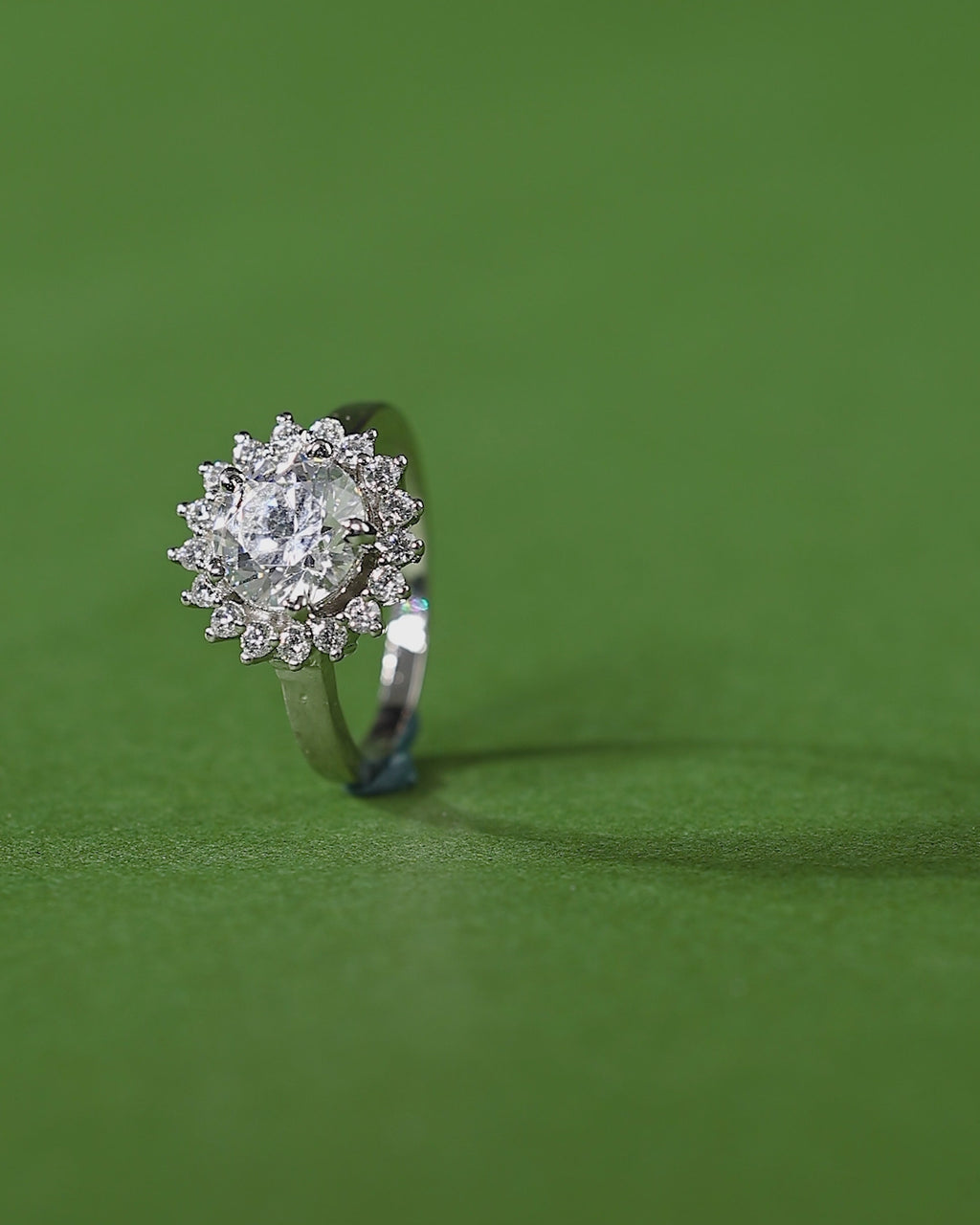 Radiant Halo Bloom 92.5 Silver Ring