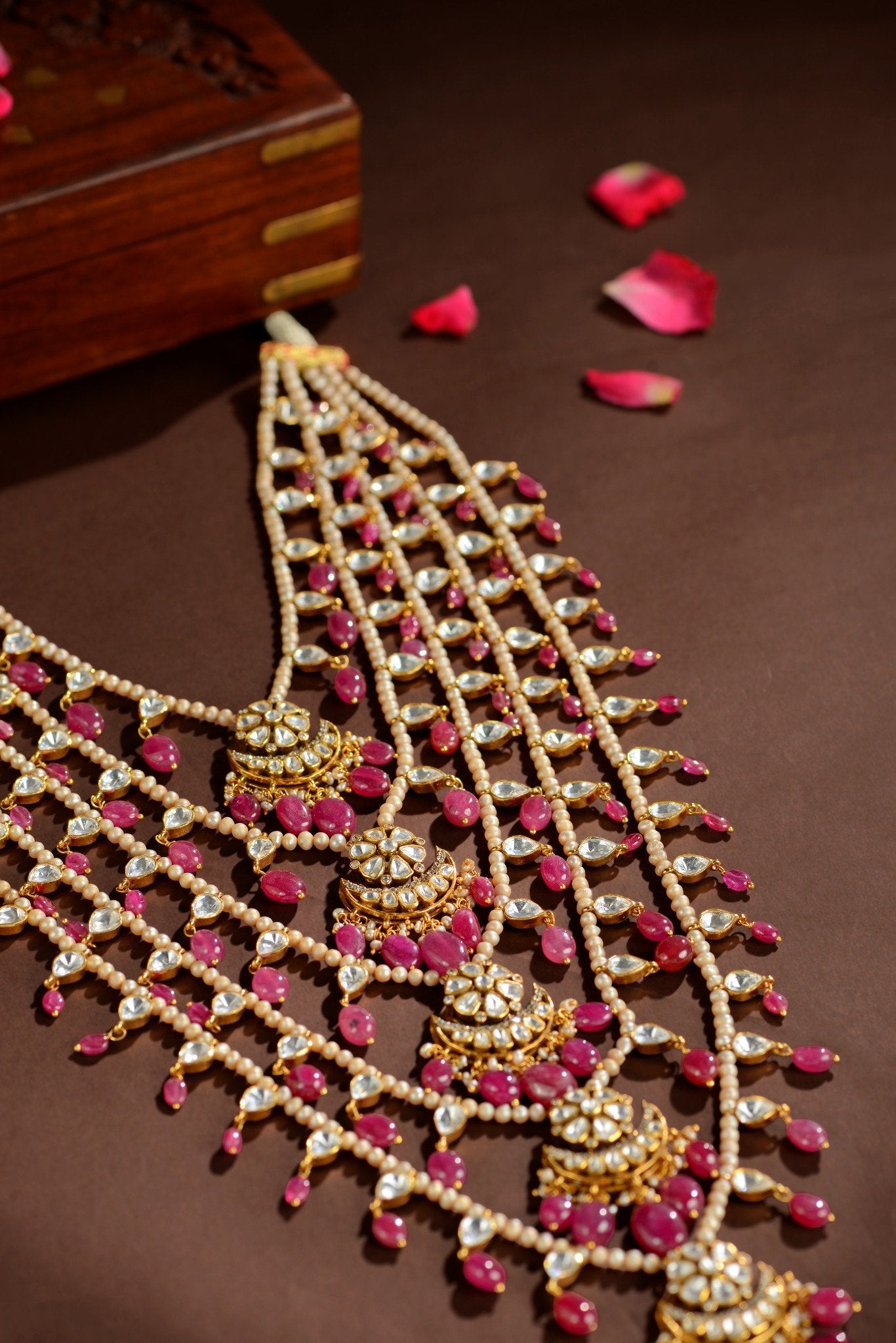 Royal Kundan Bridal Necklace in 925 Sterling Silver